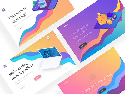 Hero header design exploration android branding brutal design colorful dashboard exploration gradient hero header illustration ios landing page mobile app mockup modern design product trend design ui ux web web design