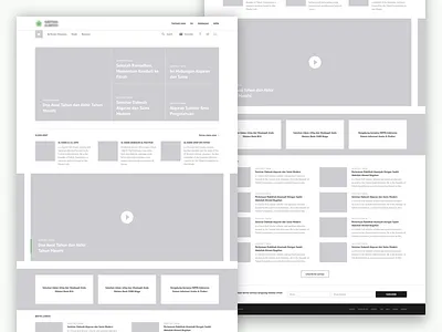 NGO Wireframe columns content greyscale grid layout news non profit ui ux web design website wireframe
