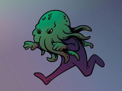 Lil' Cthulhu art design halloween horror illustration vector