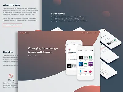 Design Team App Showcase Website showcase ui web design website