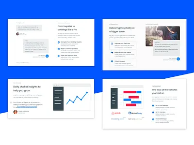 Features - Smartbnb Website redesign blue clean features landing landing page process redesign ux web
