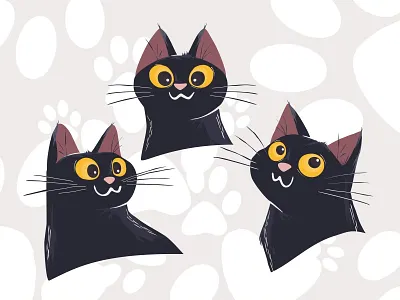 Cat Doodle 🐱 2d animals cartoon cat characters colorful cute disney doodle draw illustration kitty