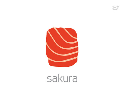 Sakura - Sushi bar challenge logo sakura sushi sushi logo thirtylogos