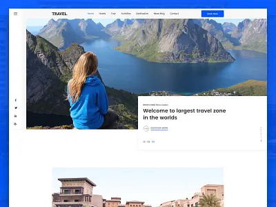 Travel Landing Page hotel interface landing page travel travel landing page travel website ui ux