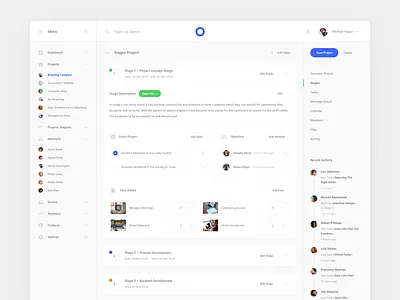 Project Steps interface project sketch ui ui kit ux web
