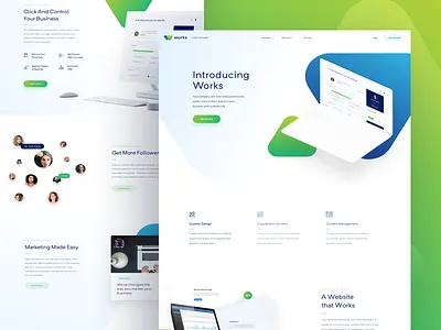 Landing Page - Works balkan brothers crm design landing page martin strba ui uidesign user interface web webdesign website