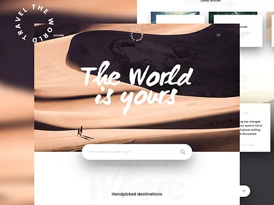 UNDSGN - Travel blog location portal responsive search style template testimonials travel traveling undsgn wordpress