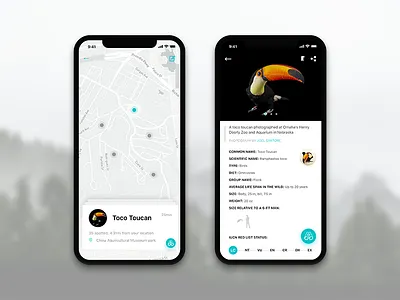 Nature Watch | Map And Info app birds ios11 iphonex map mobile nature naturewatch ui
