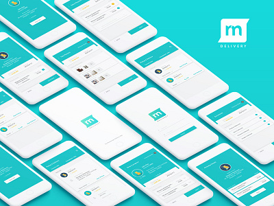 Delivery App app delivery login mockup order pickup rentomojo rohit bind screen splash