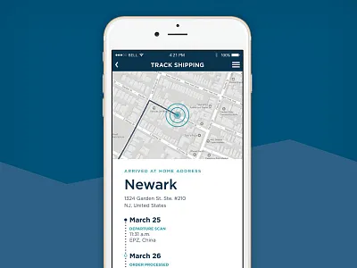 Day 20 – Location Tracker 020 dailyui location location tracker maps mobile shipping tracker ui uidesign user interface web design