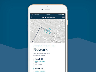 Day 20 – Location Tracker 020 dailyui location location tracker maps mobile shipping tracker ui uidesign user interface web design
