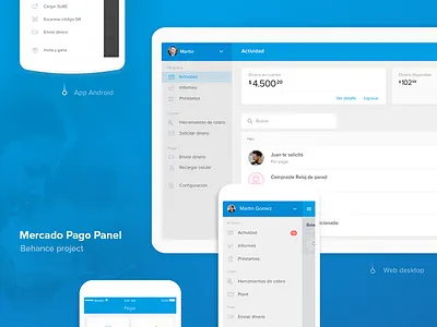 Mercado Pago Panel - Behance behance dashboard mercado pago panel