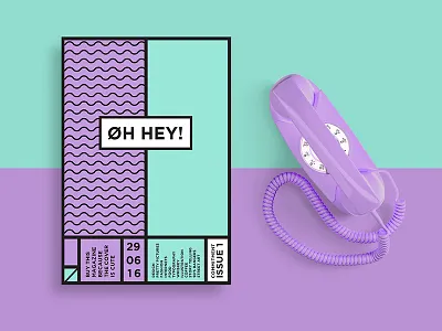 Oh Hey! Magazine branding cover design editorial identity layout magazine pattern typesetting zine