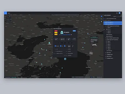Dark İnformation Ui dashboard data gis information interaction layer map uav ui ux web