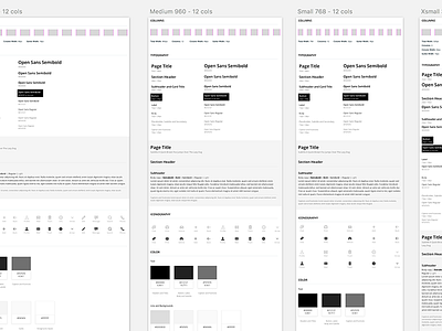 Design System for Responsive Web and Native iOS and Android design system