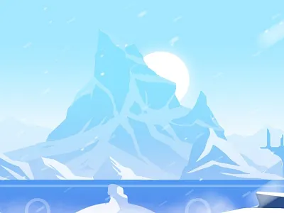 Iceland art blue concept dev game ice