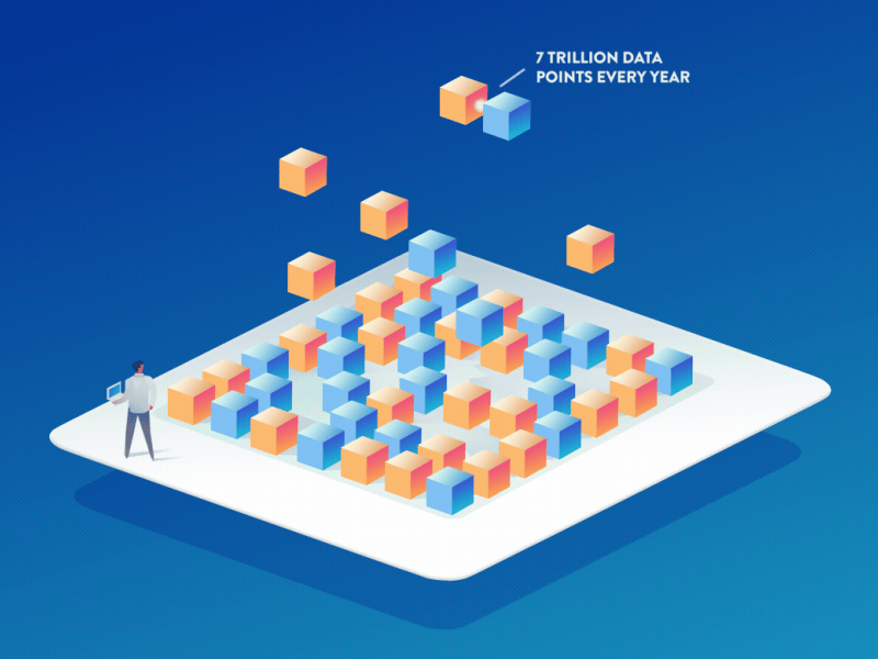 MP - enterprise ready illo animation data gif gradient illustration looping process simple