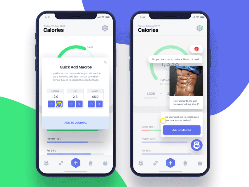 Fitness Ai app UI UX ai animation app bot ai chat fitness gif interaction ios mobile product design ui ux
