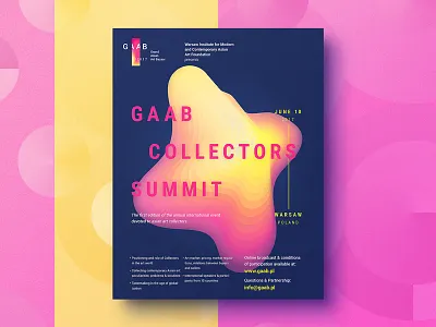 Collectors Summit Poster asia color gradient grid illustration magazine poster vector