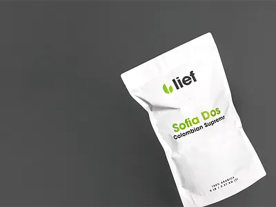 Lief Coffee brand coffee icon logo packaging shopify squarespace web