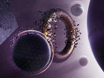 Cosmos 4d chaos cinema color cosmos explosion photoshop planet render ring space