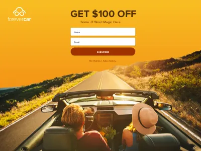 Exit Intent coupon discount discount code exit intent landing page photography popup responsive