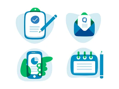 The Icons colourful responsive design system icon illustration overlay system