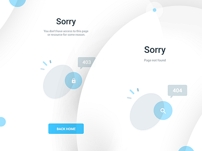 Bot AI project II 403 404 ai app bot design flat material minimal ui ux web