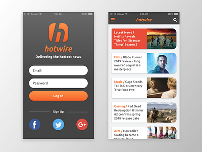 Daily UI #001 - Sign Up news sign up
