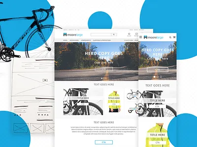 Moore Large - Cycling eCommerce b2b b2c bike cycling cyclist e shop ecommerce minimal mobile ecommerce ui ux