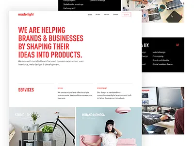 New website agency clean css design digital html minimal website