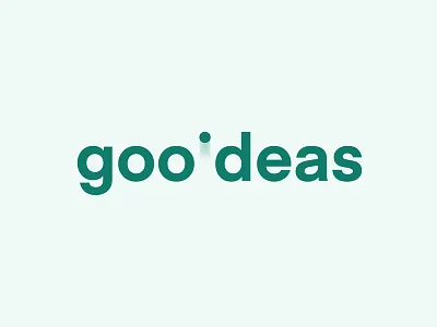 Goodeas brand brand corporate identity design good goodeas ideas logotype minimalist negative space non profit simple visual identity