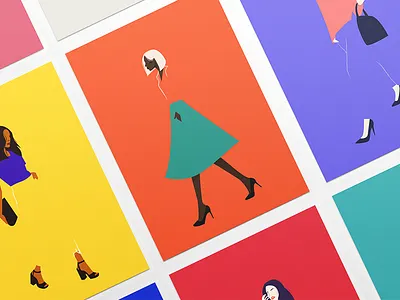 International girls day fashion illustration minimal project side simple