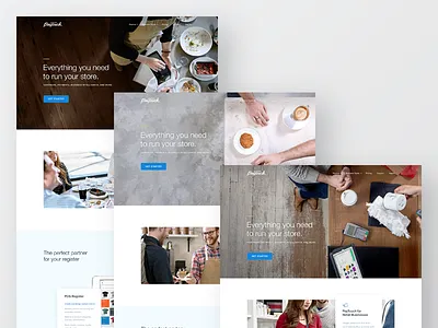 PayTouch Business Types credit card ecommerce inventory payments quick serve restaurant retail shopping store ui web design website