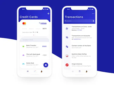Mobile Banking Application banking cards credit cards finance ios iphone x minimal money