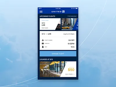 App Review: United - Homescreen app ios ui united ux