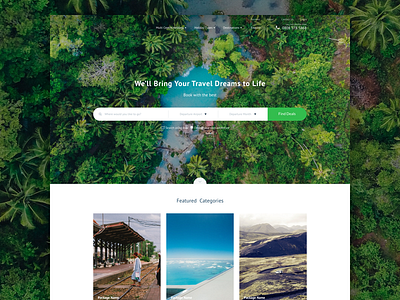 Viva agency landing nature page site tourism travel