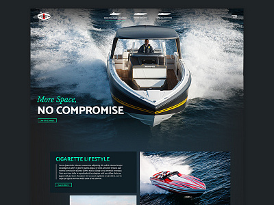 Cigarette Main site redesign concept atlanta digital ui ux web website