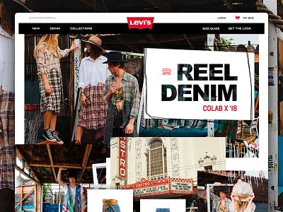 Levi Lookbook Concept concept ecom levis lookbook