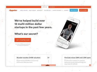 Appster Website Redesign design minimal redesign ui ui design ux ux design web design website website refresh