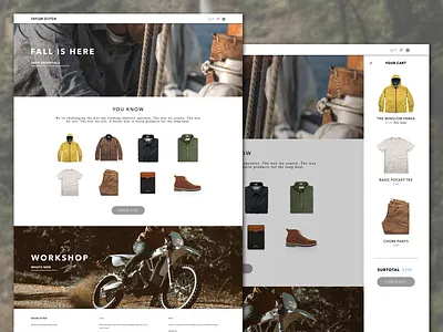 Week 12 - eCommerce Cart cart ecommerce rvweeklyuichallenge taylor stitch
