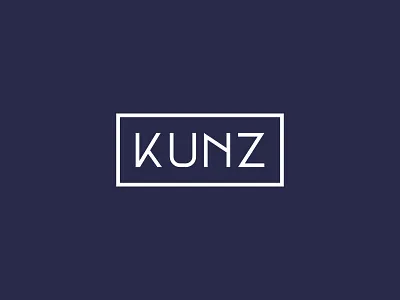 Kunz Logo brand brandbook branding dark design flat logo logotype simple type typography