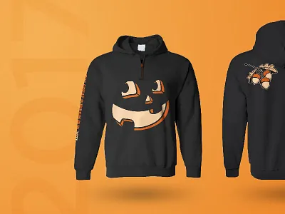 Great Pumpkin Run :: Race Day Hoodie apparel fall halloween hoodie illustration jack o lantern pumpkin run