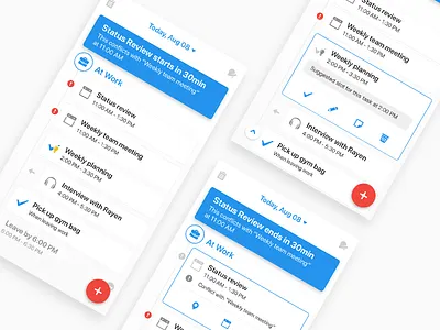 Midu - Conflicts & Suggestions app productive timeline to do