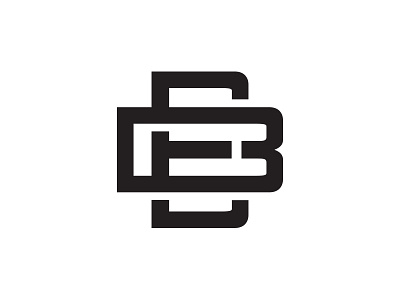 EB monogram b e geometric initials interlocking letter logo mark minimalist monogram simple symbol