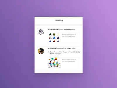 Activity Feed - Daily UI #47 047 47 activity activity feed daily daily ui feed following ui