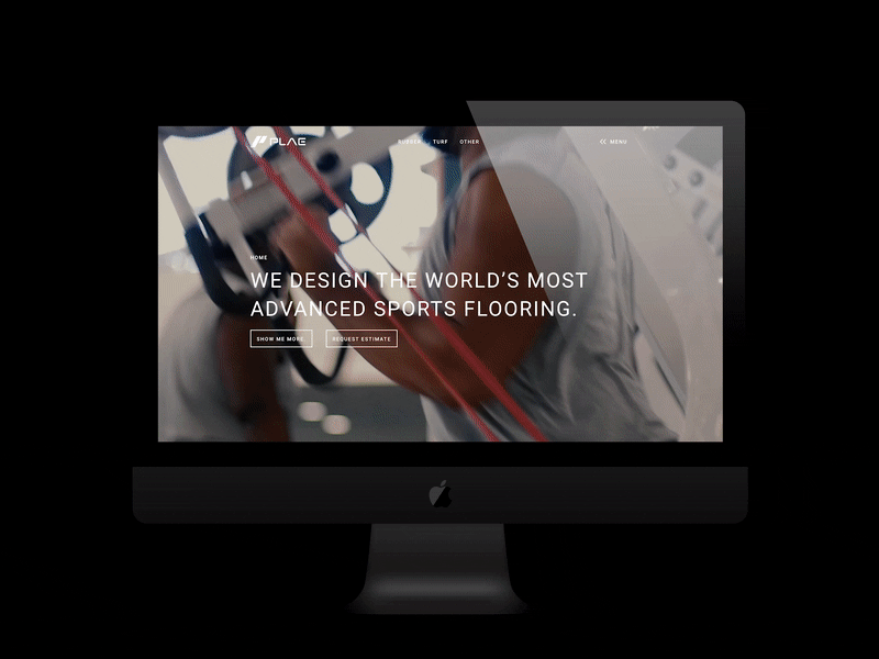 PLAE Website athlete athletics brand design home page interface product sciencexsweat sports ui ux website