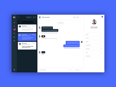 Messanger App UI Experiment design flat illustration interaction messanger typography ui ux web web ui