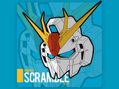 Gundam Scramble gundam head scramble vector