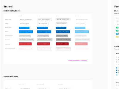 Design system (WIP) b2b buttons design system lever momentum recruiting